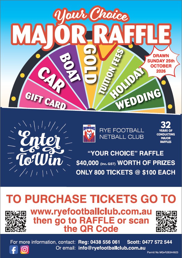 Major Raffle Poster